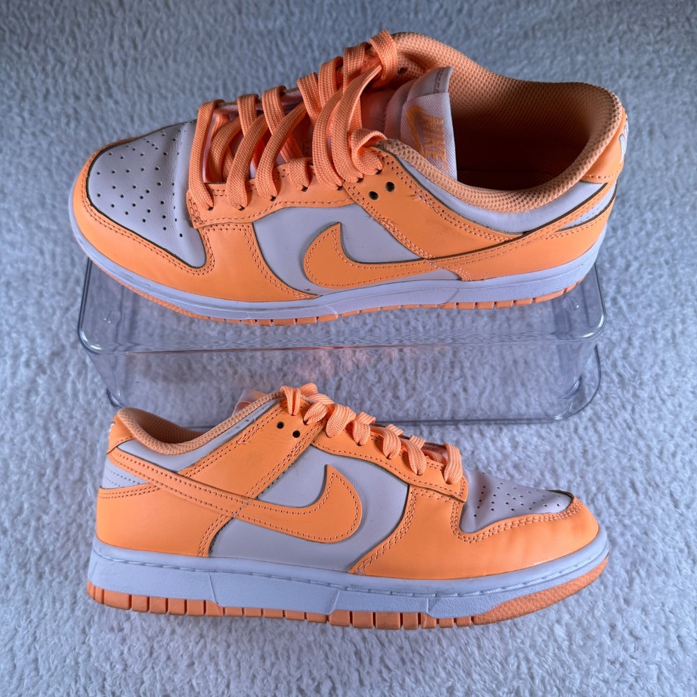 Womens Size 7.5 - Nike Dunk‎ Low "Peach Cream" Sneakers Orange White Shoes
